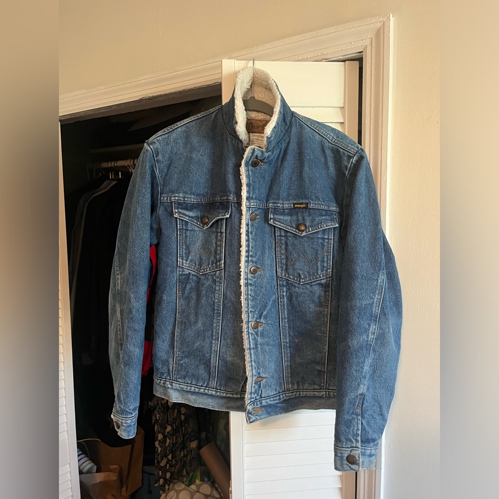 Wrangler M-159 Sherpa lined denim jacket